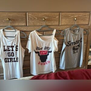 3 shirts for one price.